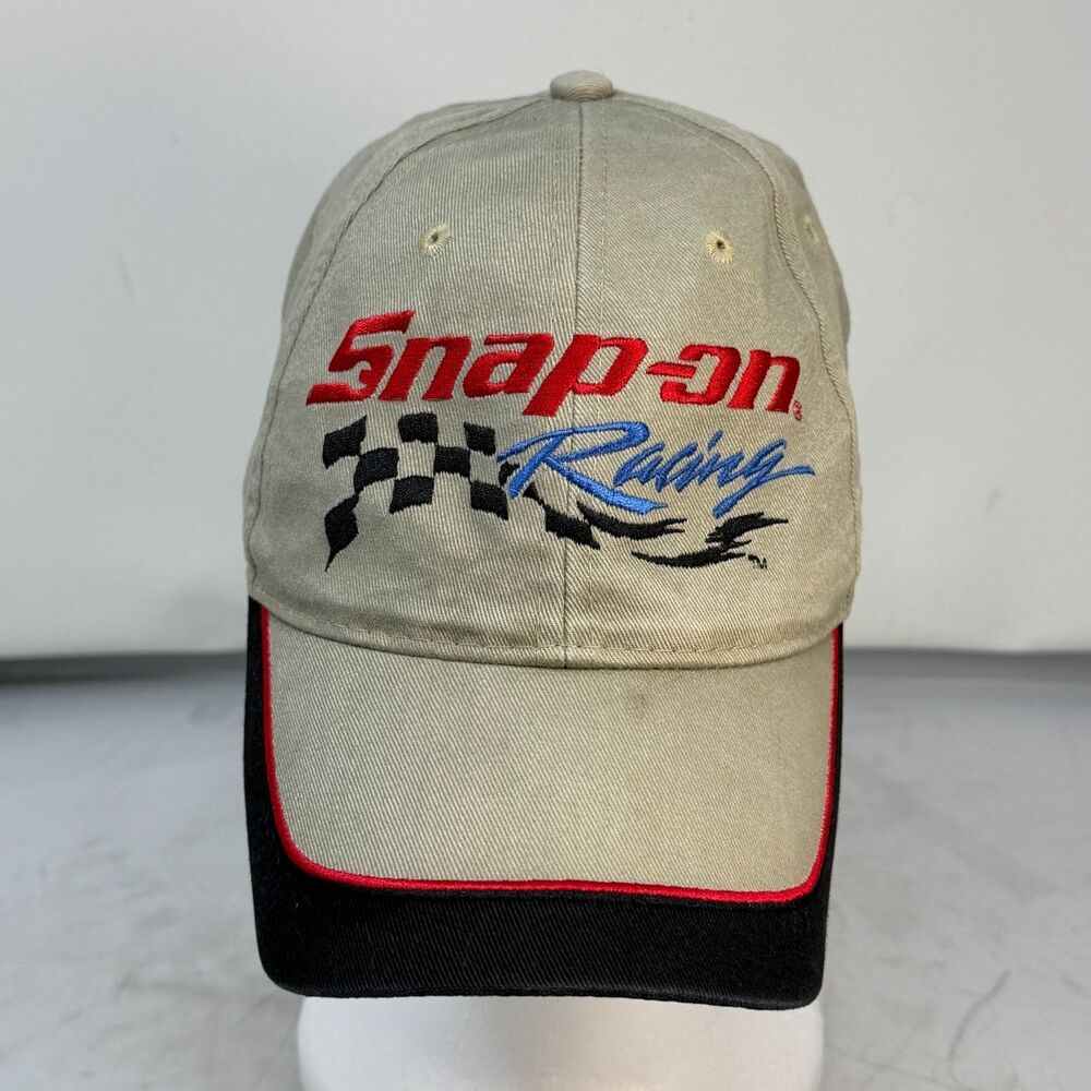 Vintage Snap-On Tools Racing Hat Cap Tan Adjustable Embroidered CHOKO Motorsport